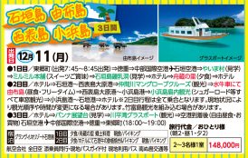 石垣島・由布島・西表島・小浜島３日間