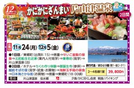 🚌かにかにざんまい片山津温泉２日間🚌