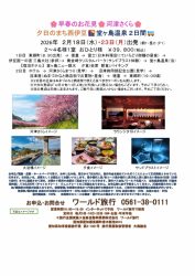 🚌河津さくら🌸堂ヶ島温泉２日間🚌
