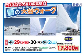 🚌雪の大谷ウォーク🚌