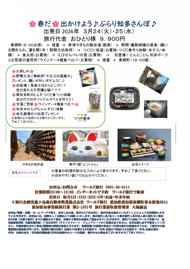 🚌春だ🌸出かけよう♪ぶらり知多さんぽ🚌